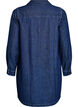 Jeanskleid mit V-Ausschnitt und Kragen, Blau, Packshot image number 1