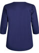 Trainingsshirt mit 3/4-&Auml;rmeln, Blau, Packshot image number 1