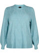 Gestrickter Pullover mit Lochmuster, Reef Waters Mel., Packshot image number 0