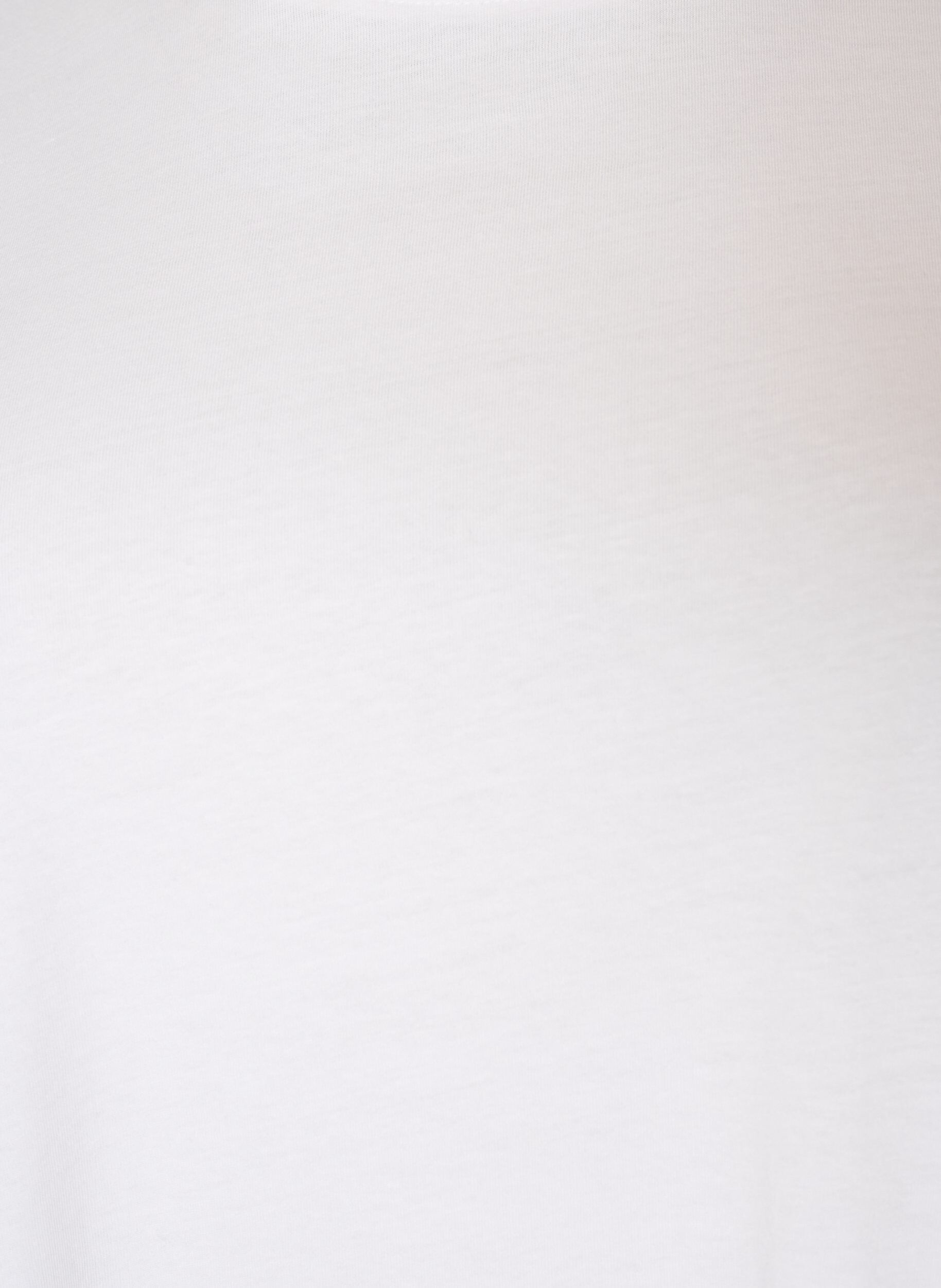 ZizziT-Shirt aus Baumwolle mit aufgesticktem Text, Wei&szlig;, Packshot image number 2