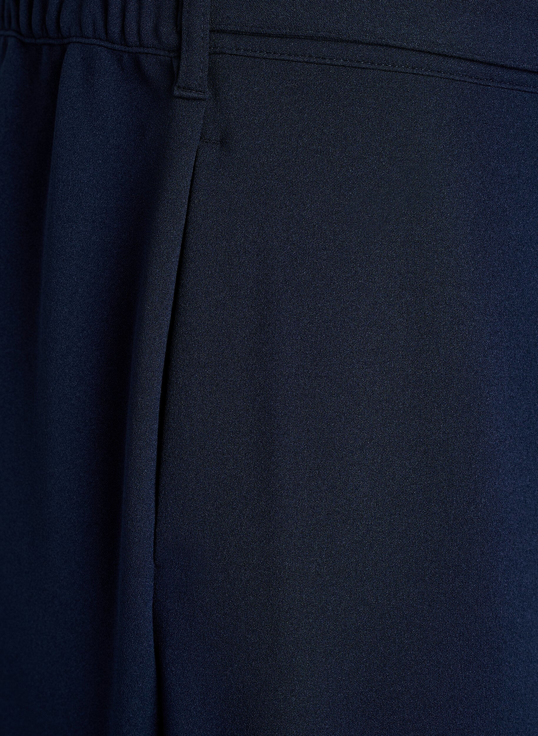 ZizziHoch taillierte Hose mit G&uuml;rtel und goldener Schnalle, Blau, Packshot image number 3