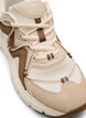 Extra-Weite - Sneaker mit kontrastierenden Schnürdetails, Beige, Packshot image number 3