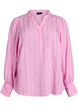 Bluse mit Längsstreifen, Pink, Packshot image number 0