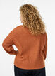 Rippenstrick Strickjacke mit Knöpfen, Orange, Model image number 2