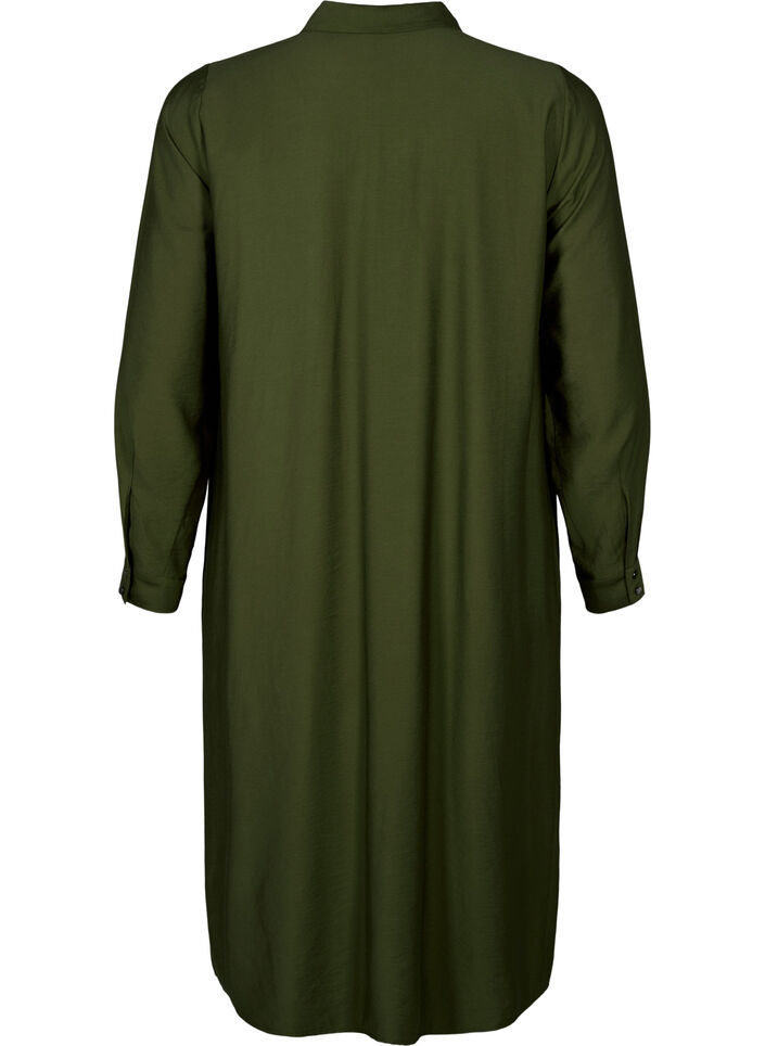 Blusenkleid mit Taschen, Winter Moss, Packshot image number 1