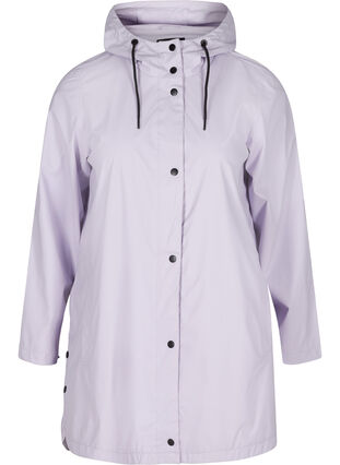 Regenjacke mit Kapuze und Taschen, Pastel Lilac, Packshot image number 0