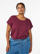 Kurz&auml;rmeliges T-Shirt aus einer Baumwollmischung, Rot, Model image number 0