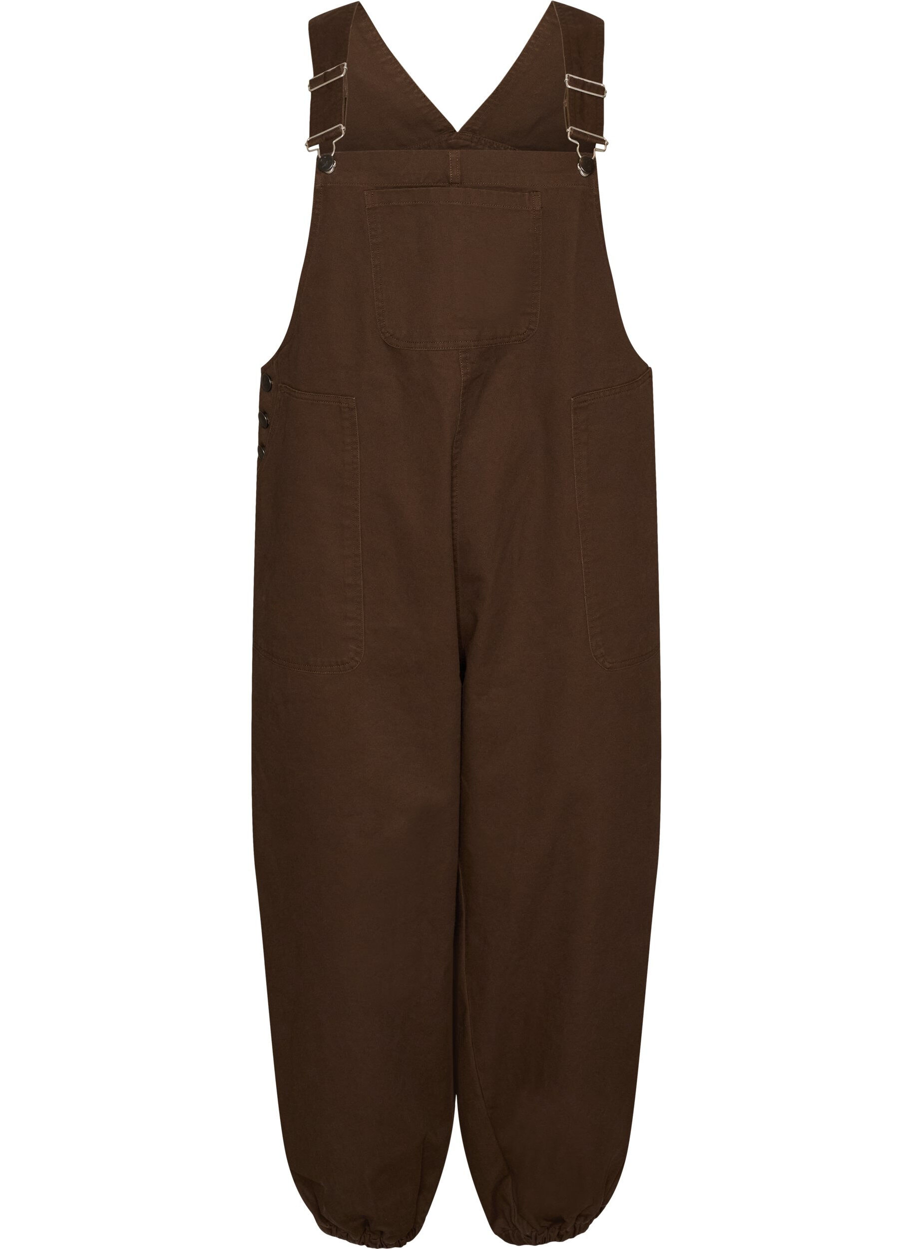 Latzhose mit Balloneffekt und verstellbaren Tr&auml;gern