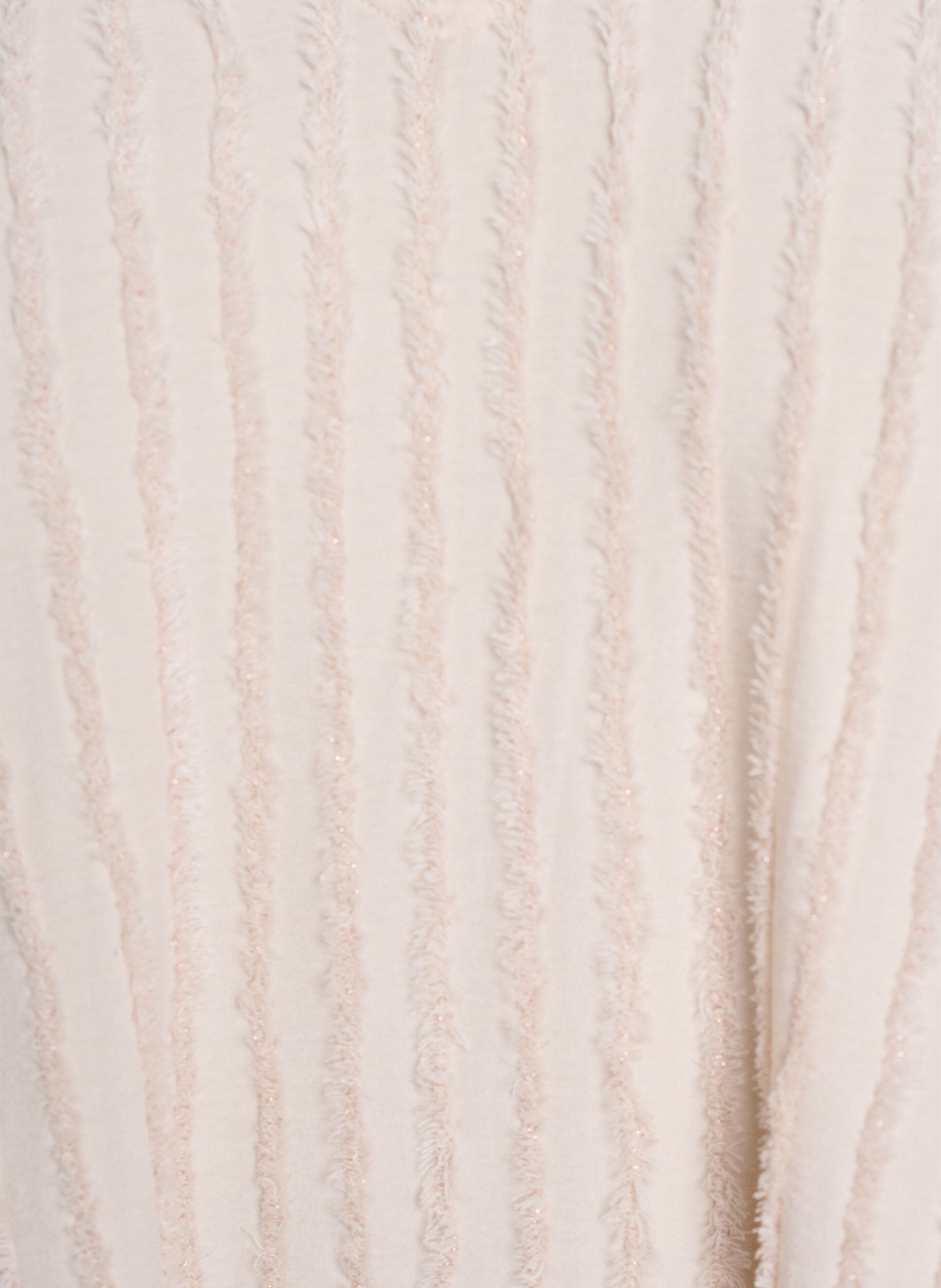 ZizziBluse mit kurzen &Auml;rmeln und Streifenstruktur, Beige, Packshot image number 2