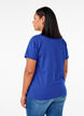 Basic-T-Shirt aus Baumwolle mit Rundhalsausschnitt, Blau, Model image number 2