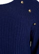 Pullover aus Rippstrick mit Zierknöpfen, Blau, Packshot image number 2