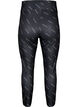 Textdruck Leggings, Black Radiance, Packshot image number 1