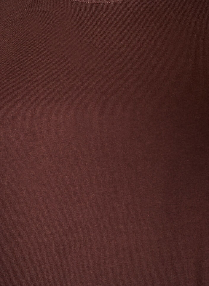 Basic T-Shirt mit langen &Auml;rmeln, Braun, Packshot image number 2
