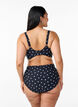 Hoch taillierte Bikinihose mit Polka Dots, Schwarz, Model image number 1