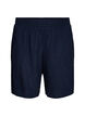 Hoch taillierte Shorts aus Leinen und Viskose, Blau, Packshot image number 0