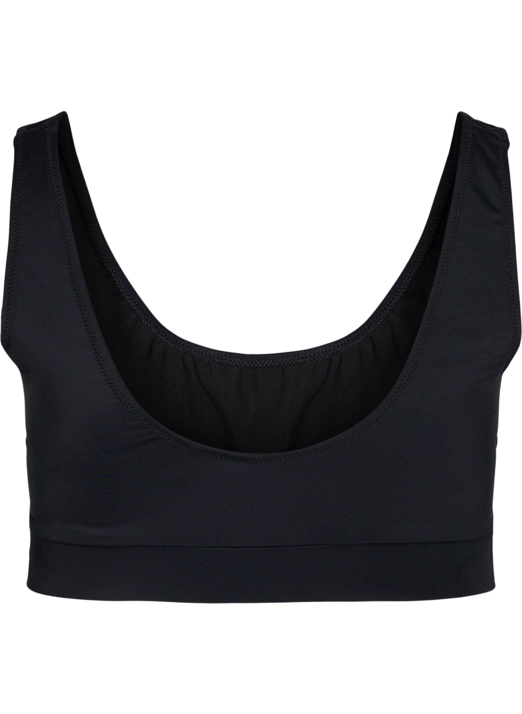 ZizziBikini-Top mit Rundhalsausschnitt, Black, Packshot image number 1