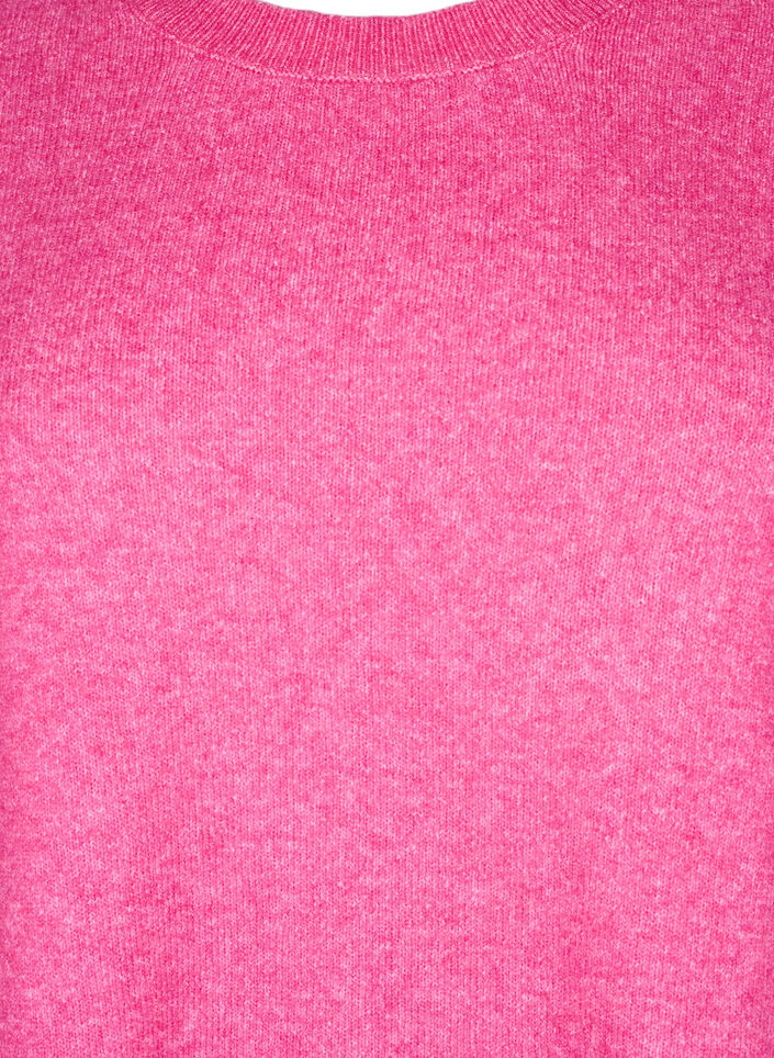 Stricktop aus Wolle mit Schlitzen, Raspberry Rose Mel., Packshot image number 2