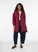 Langer Cardigan mit Kapuze und Rei&szlig;verschluss, Rot, Model image number 1