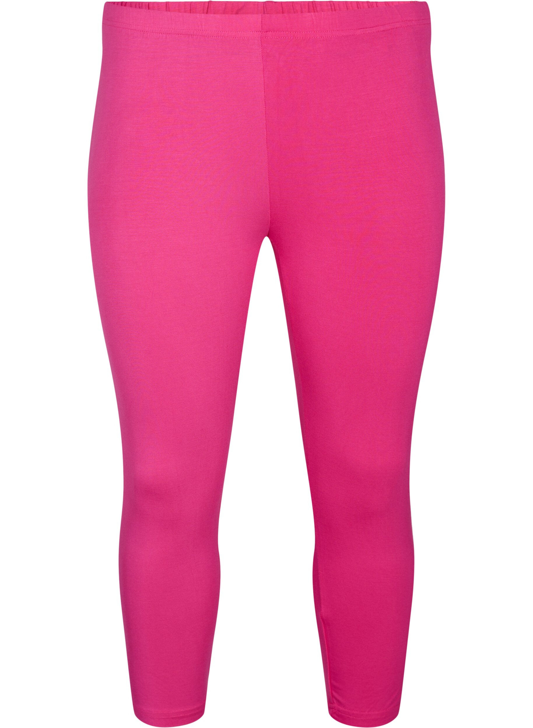 ZizziBasic 3/4-Leggings aus Viskose, Pink, Packshot image number 0
