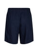 Hoch taillierte Shorts aus Leinen und Viskose, Blau, Packshot image number 1