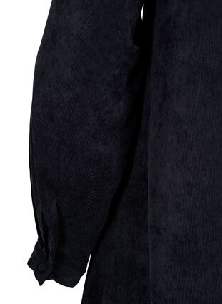 Samtkleid mit Reißverschluss und 3/4-Ärmeln, Black, Packshot image number 3