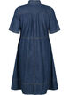 Jeanshemdkleid mit kurzen &Auml;rmeln, Blau, Packshot image number 1