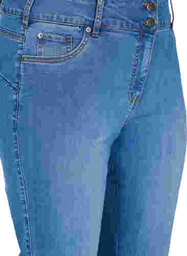 Hochtaillierte Ellen-Jeans mit Bootcut, Blue denim, Packshot image number 2