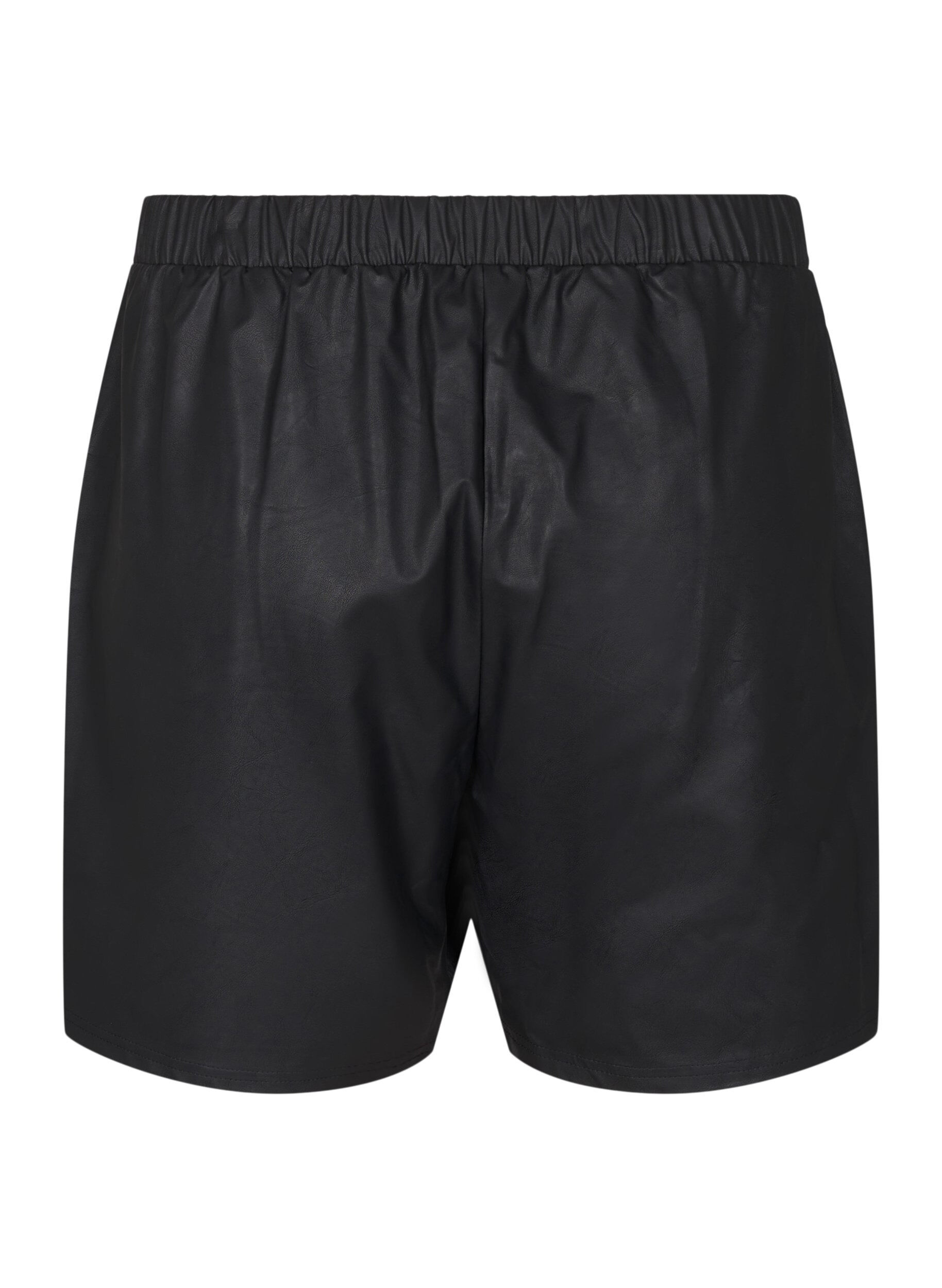 ZizziShorts aus Kunstleder in lockerer Passform, Black, Packshot image number 1