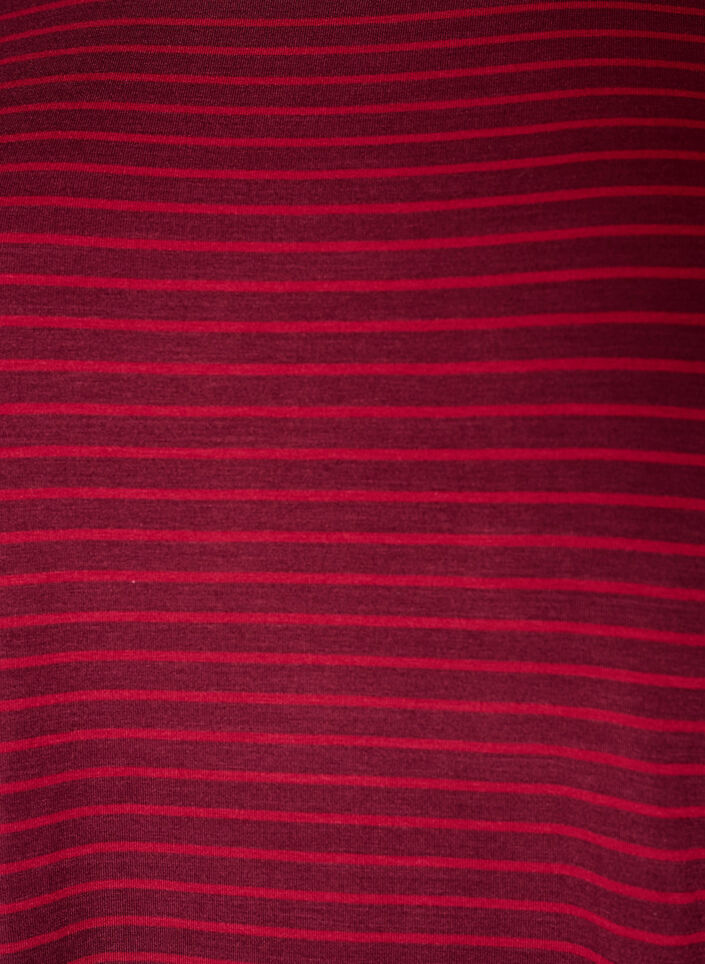 Gestreiftes T-Shirt aus Viskose mit Rundhalsausschnitt, Rot, Packshot image number 2
