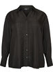 Lockere Bluse mit V-Ausschnitt, Schwarz, Packshot image number 0