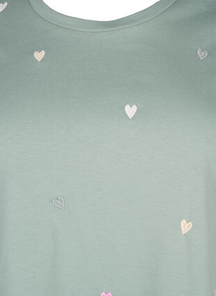 T-Shirt aus Bio-Baumwolle mit Herzen, Chinois G. Love Emb., Packshot image number 2