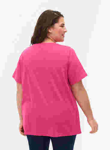 FLASH - T-Shirt mit Motiv, Raspberry Rose, Model image number 1