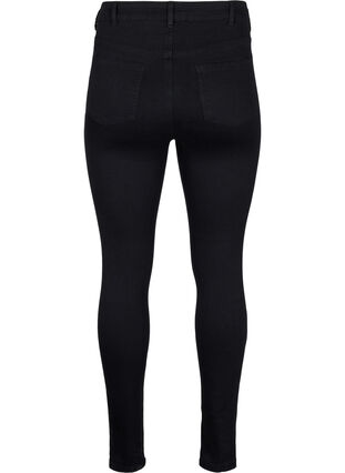 Super Slim-Fit-Jeans mit hoher Taille, Black, Packshot image number 1