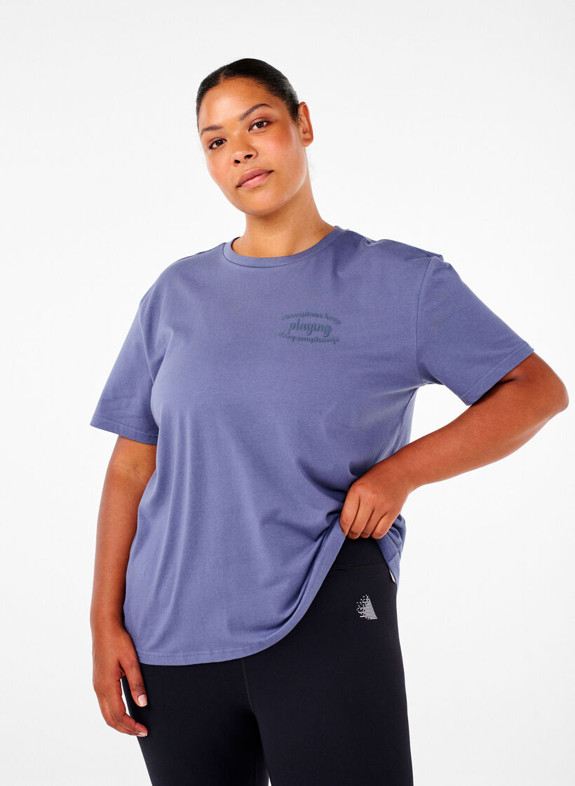 Sportliches T-Shirt aus Bio-Baumwolle, , Model image number 0