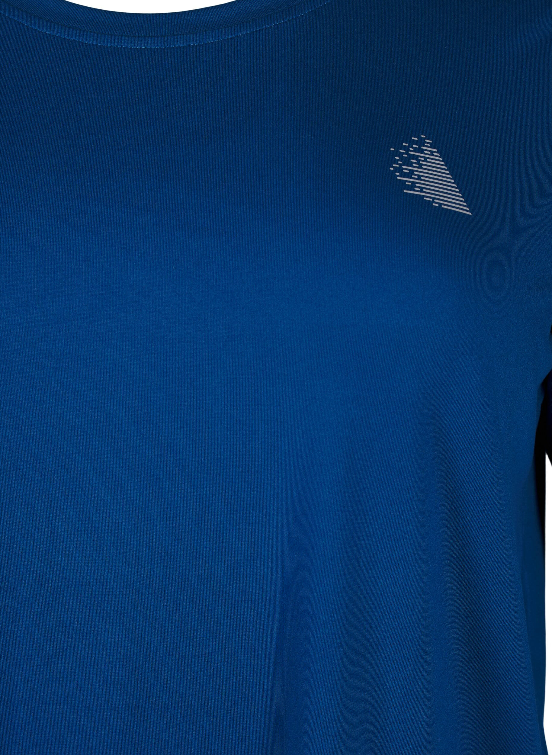 ZizziTrainingsshirt mit 3/4-&Auml;rmeln, Blau, Packshot image number 2