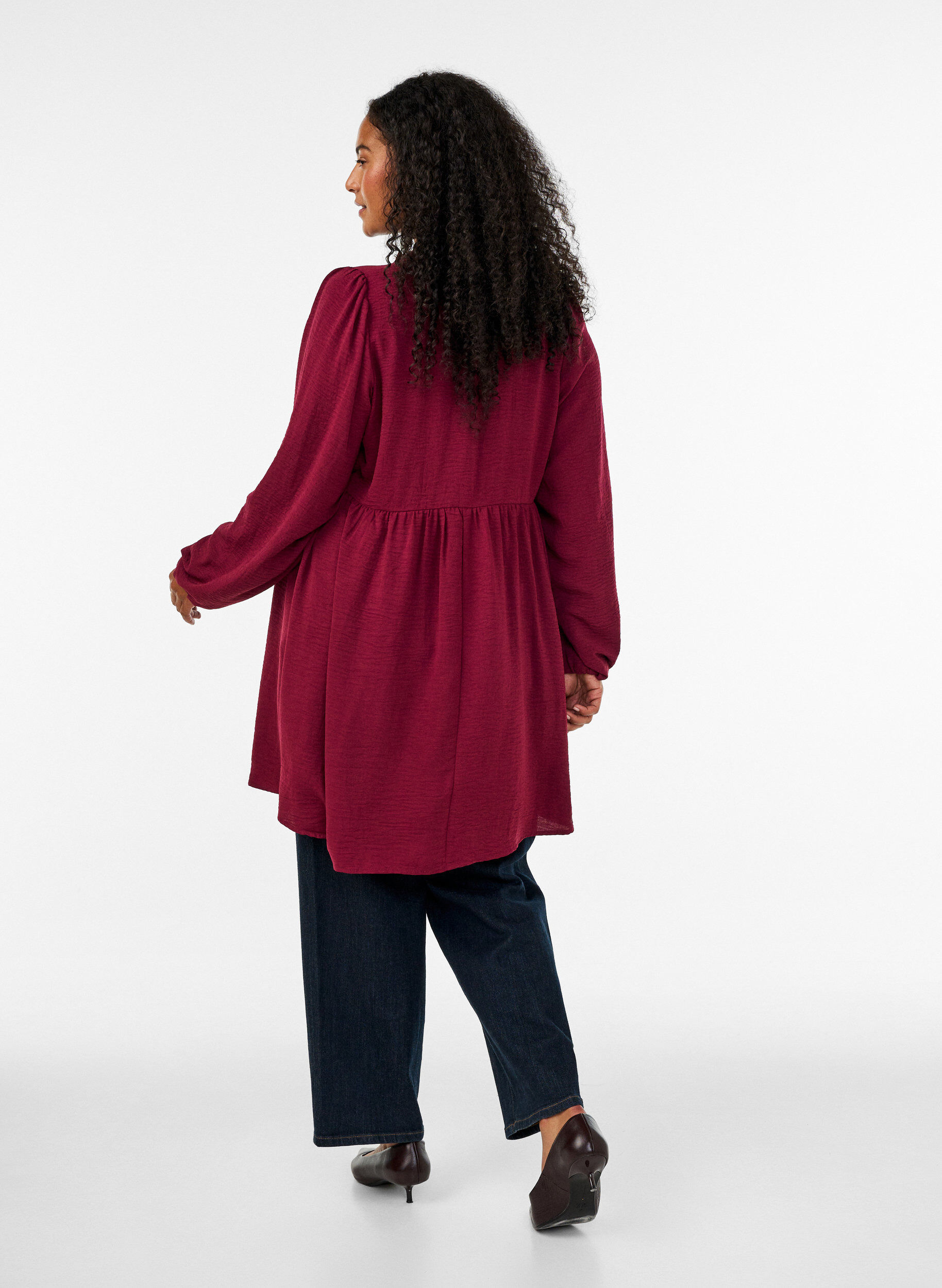 ZizziA-Linien-Kleid mit Empire-Linie, Rot, Model image number 2
