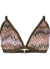 Gemustertes triangle bikini top