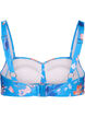 Bedrucktes Bikini-Top, Bright Blue Print, Packshot image number 1