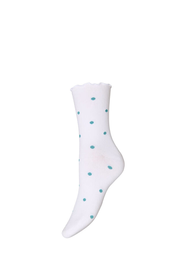 Socken aus Baumwolle mit Mustern, Wei&szlig;, Packshot image number 0