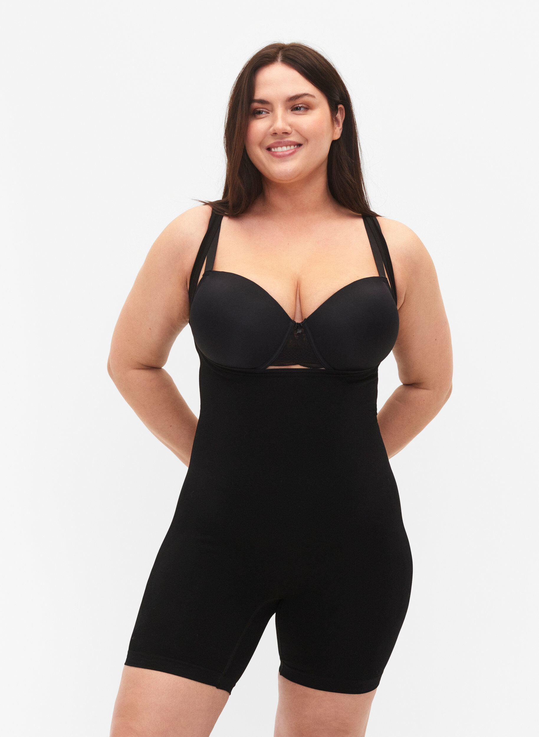 Shapewear Anzug, Schwarz, Model