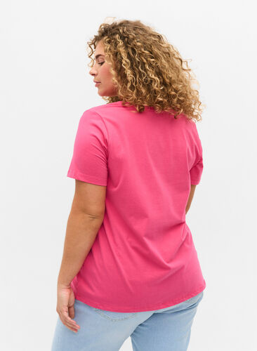 Basic T-Shirt, Fandango Pink, Model image number 1