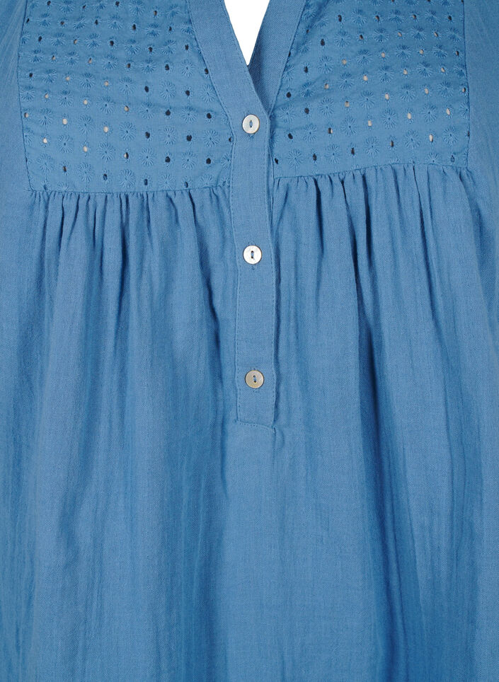 Baumwolltunika mit Lochstickerei, Riverside, Packshot image number 2