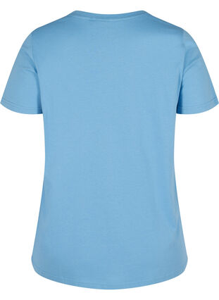 Kurzarm T-Shirt mit Print, Blue Jasper, Packshot image number 1