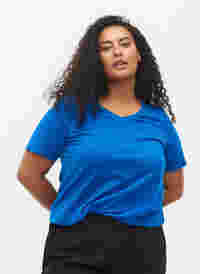 Einfarbiges basic T-Shirt aus Baumwolle, Skydiver, Model