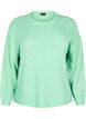 Langärmliger Strickpullover mit Wollanteil und Rundhalsausschnitt, Light G. Green Mel., Packshot image number 0