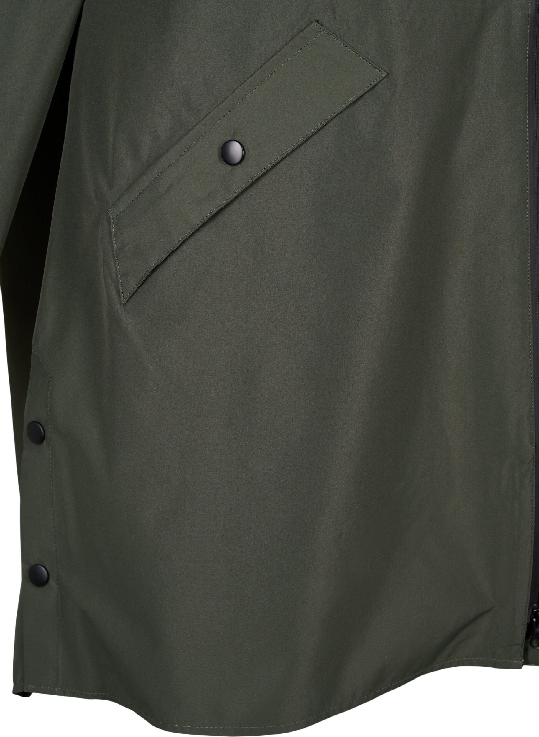 ZizziRegenjacke mit Taschen und Kapuze, Gr&uuml;n, Packshot image number 3