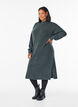 Langes Strickkleid mit hohem Kragen, Grün, Model image number 0