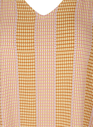 Viskosekleid mit Print und V-Ausschnitt, Apple Cinnamon AOP, Packshot image number 2