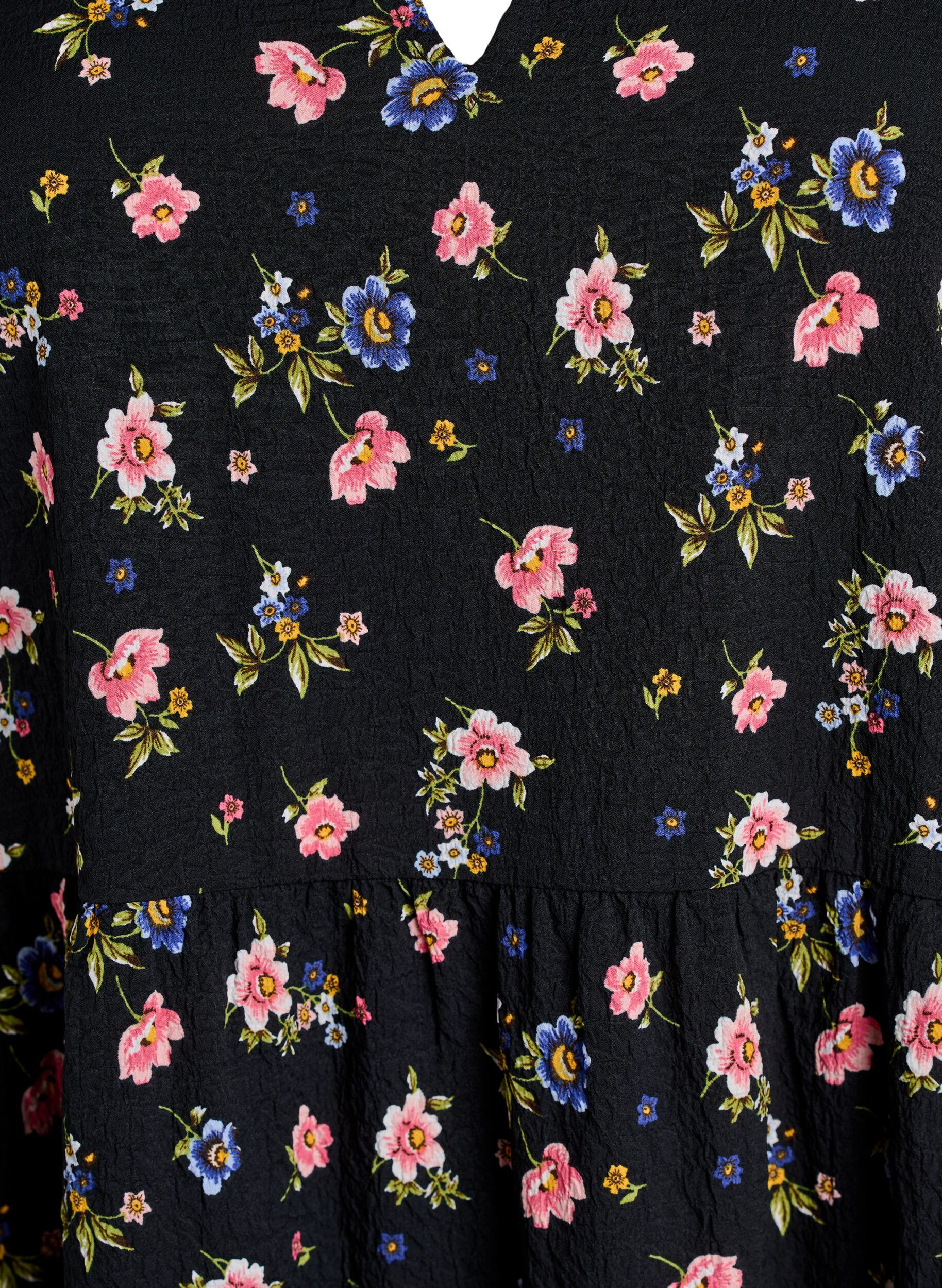 ZizziKurzes A-Linien-Kleid, Schwarz, Packshot image number 2