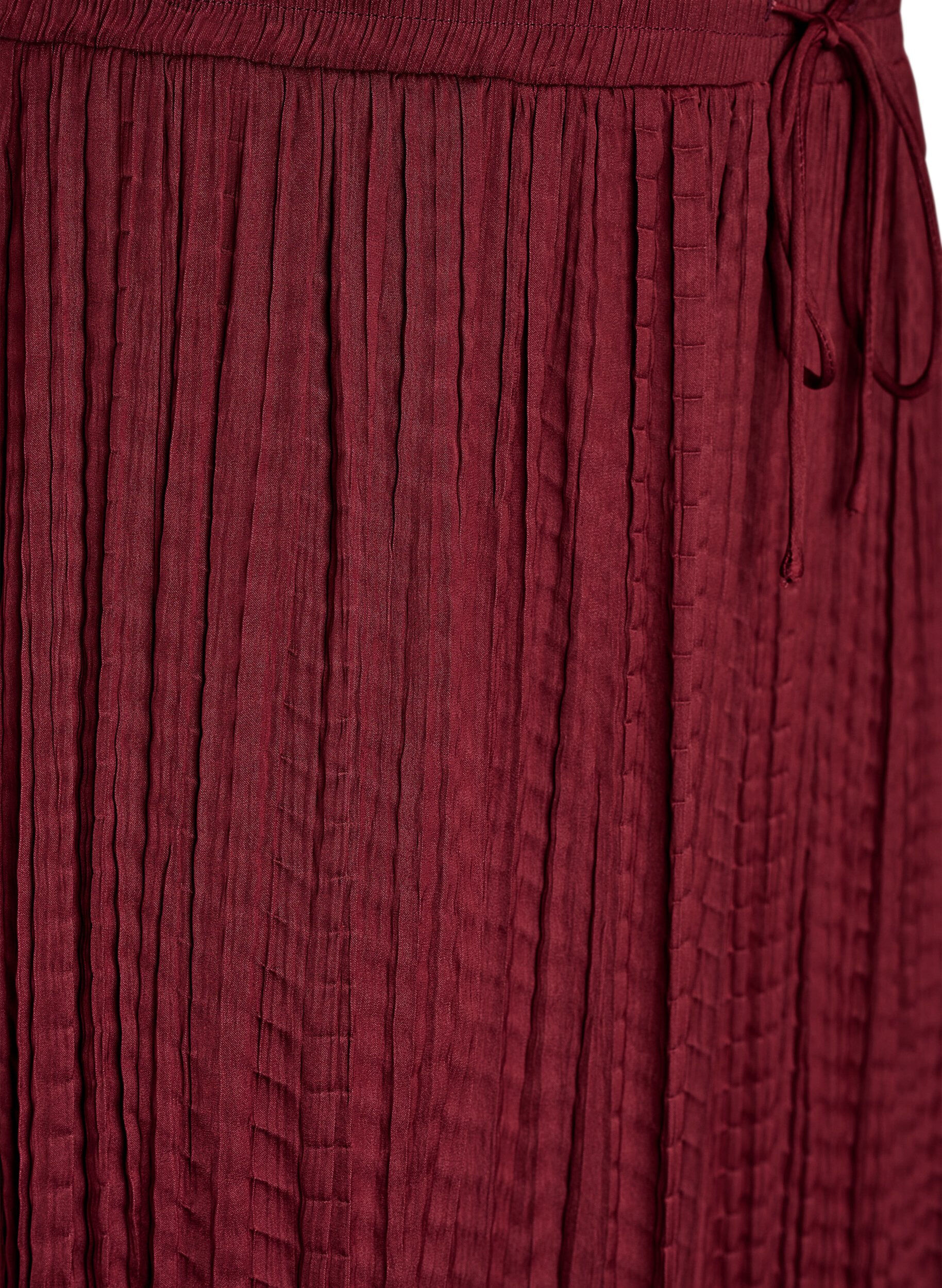 ZizziBallonhose mit Struktur und elastischem Bund, Rot, Packshot image number 2